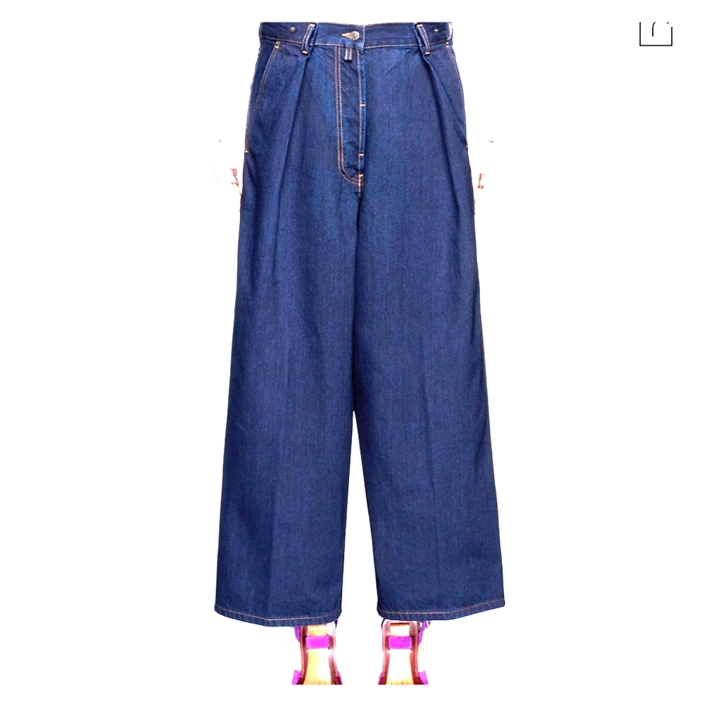 Dries Van Noten Phoebe cropped Jean - dark indigo
